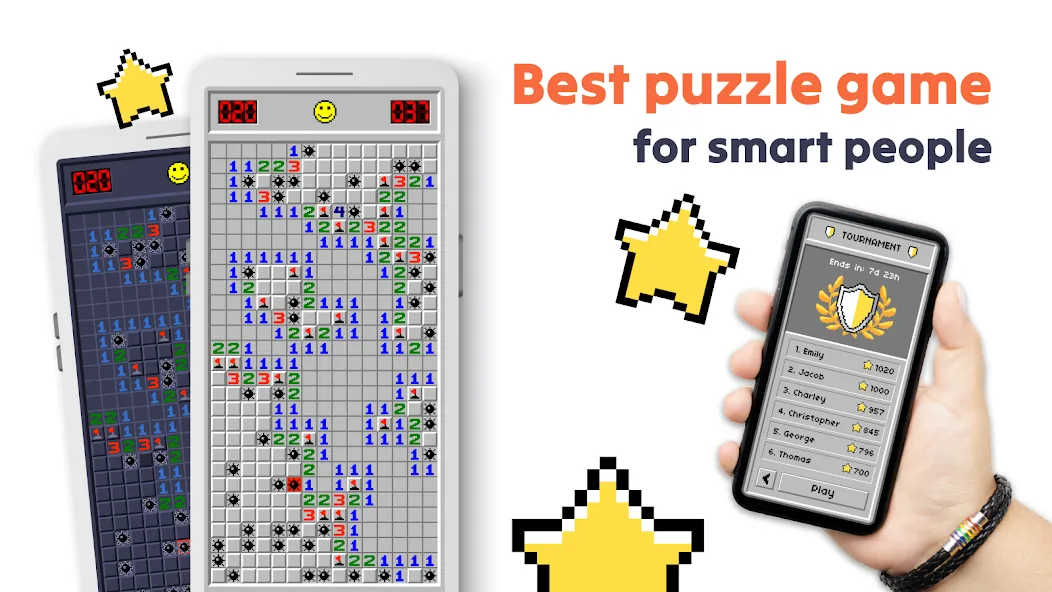 Скачать взлом Minesweeper [MOD: без рекламы и все уровни открыты] — скриншот 1