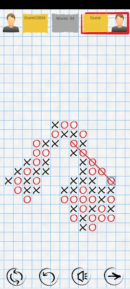 Скачать Tic Tac Toe Online: Mega XO [MOD: без рекламы и открыты все темы] на телефон — скриншот 2