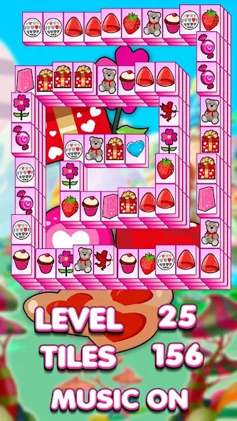 Lovely Mahjong [MOD: безлимитные подсказки и отмена ходов] — Скачать бесплатно (APK) — скриншот 4