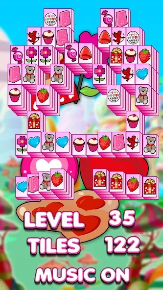 Lovely Mahjong [MOD: безлимитные подсказки и отмена ходов] — Скачать бесплатно (APK) — скриншот 5