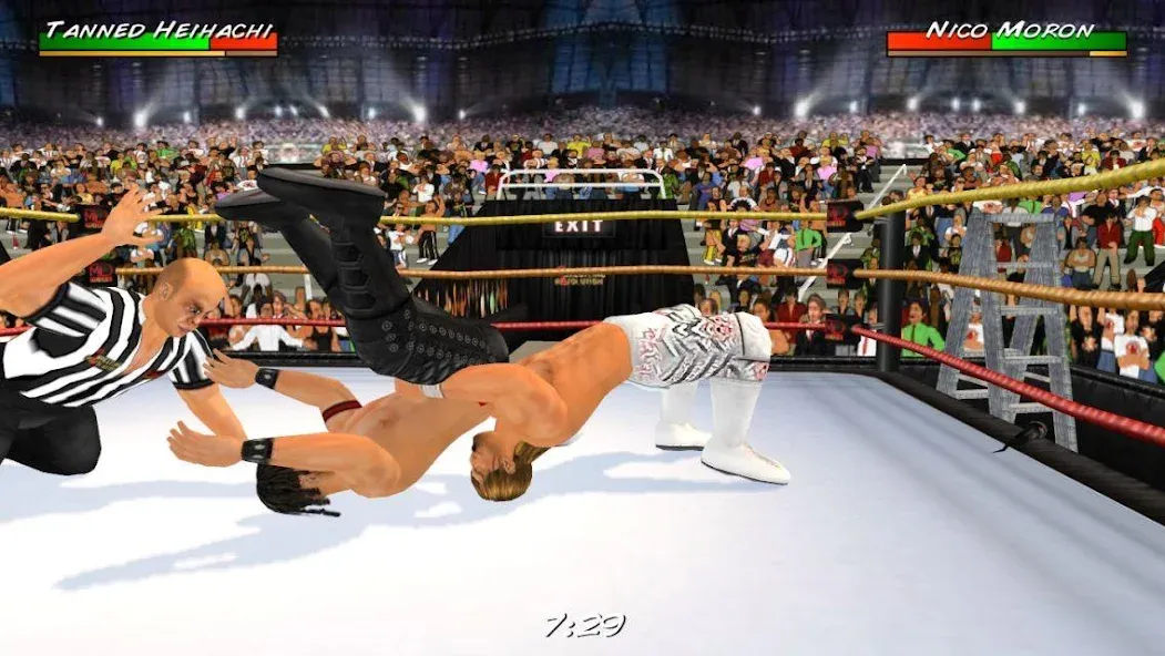 Скачать Wrestling Revolution 3D [MOD: безлимитные деньги и все разблокировано] — скриншот 2