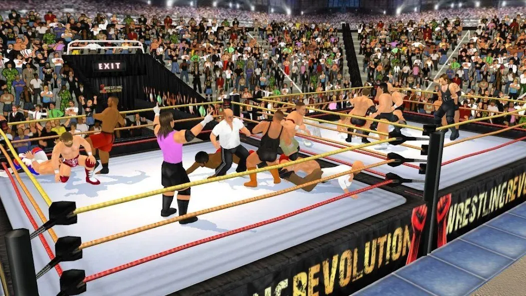 Скачать Wrestling Revolution 3D [MOD: безлимитные деньги и все разблокировано] — скриншот 5