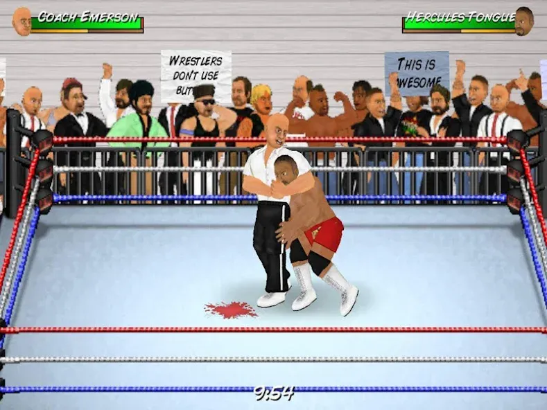 Скачать Wrestling Revolution [MOD: безлимитные деньги и энергия] на телефон — скриншот 3