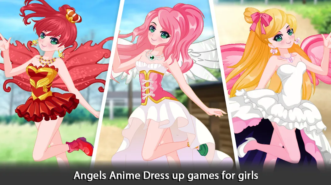 Скачать взлом Dress Up Angel Anime Girl Game [MOD: безлимитные монеты и все наряды] — скриншот 5