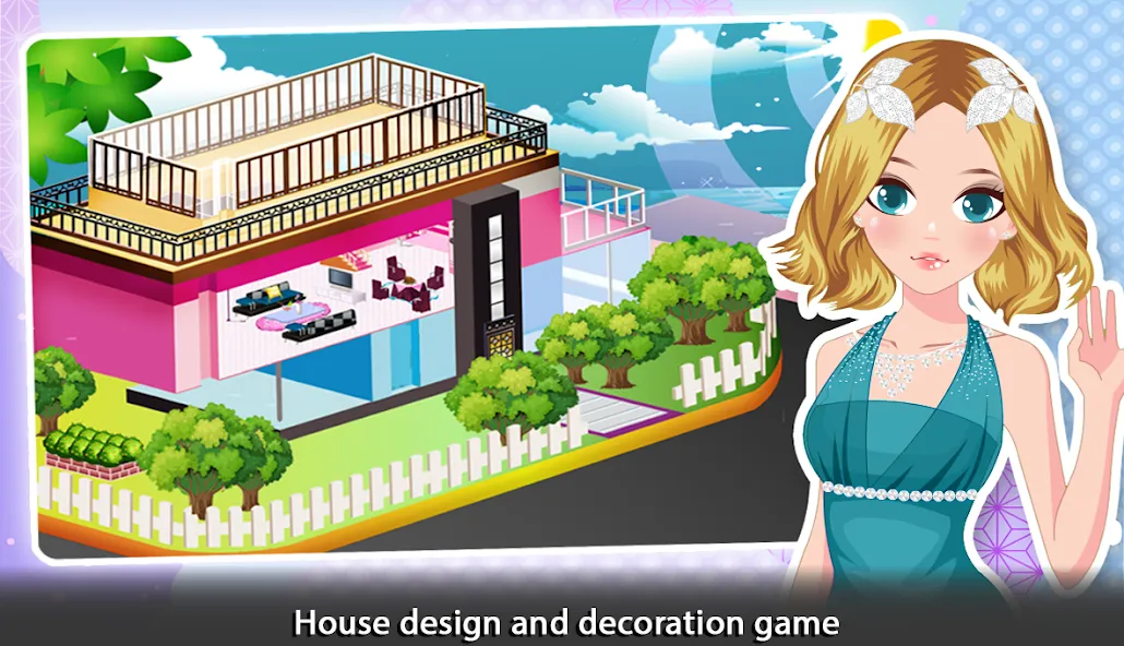 Скачать Girl Doll House - Room Design [MOD: безлимитные деньги и открыты все комнаты] на телефон — скриншот 1