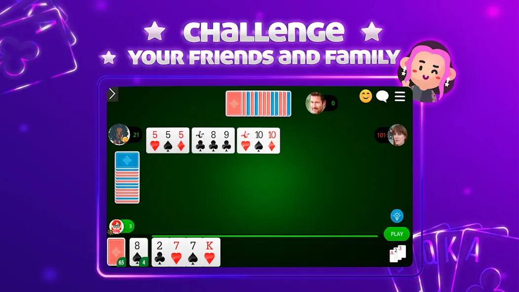 Скачать взлом Scala 40 Online - Card Game [MOD: онлайн игра без рекламы] — скриншот 4