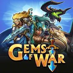 Взломанная Gems of War - Match 3 RPG [MOD: безлимитные ходы и открыты все герои] на Андроид