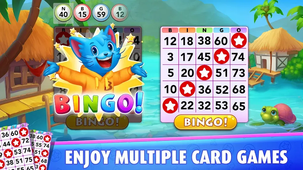 Взломанная Bingo Blitz™️ - Bingo Games [MOD: безлимитные монеты и бустеры] на Андроид — скриншот 1