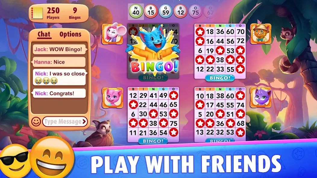 Взломанная Bingo Blitz™️ - Bingo Games [MOD: безлимитные монеты и бустеры] на Андроид — скриншот 4