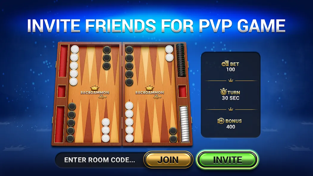 Скачать взлом Backgammon Live - Online Games [MOD: бесконечные монеты и без рекламы] — скриншот 1