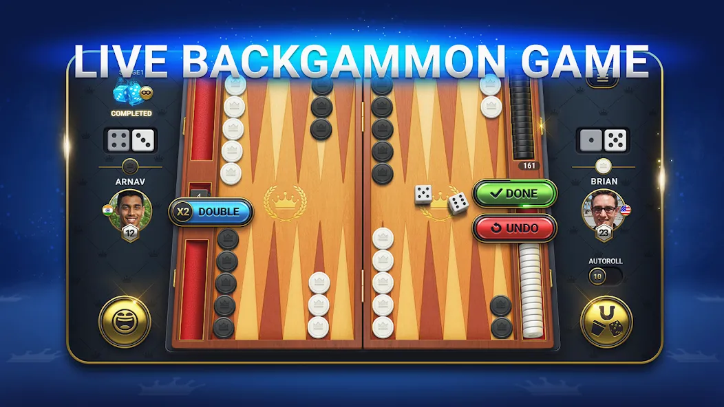 Скачать взлом Backgammon Live - Online Games [MOD: бесконечные монеты и без рекламы] — скриншот 2