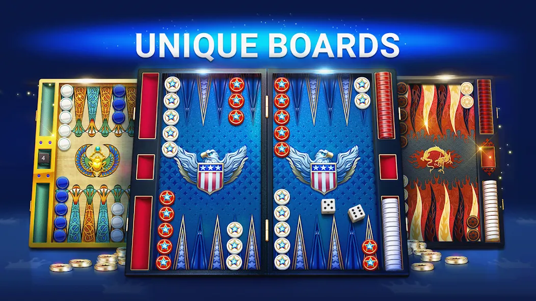 Скачать взлом Backgammon Live - Online Games [MOD: бесконечные монеты и без рекламы] — скриншот 4
