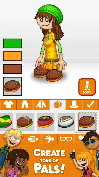 Papa Louie Pals [MOD: безлимитные монеты и все наряды] последняя версия — скриншот 2