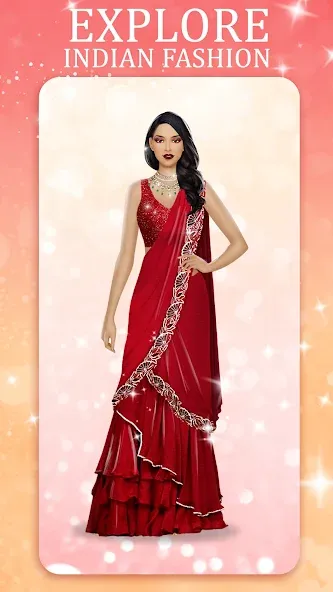 Скачать Indian Fashion Dressup Stylist [MOD: открыты все наряды и аксессуары] — скриншот 3