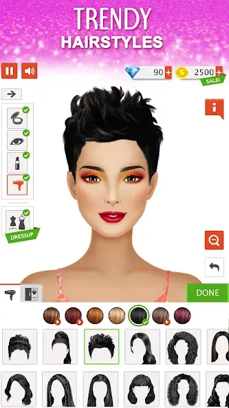 Скачать Fashion Stylist: Dress Up Game [MOD: безлимитные деньги и все наряды] на телефон — скриншот 3