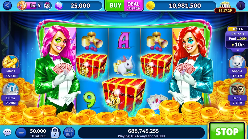 Jackpot Madness Slots Casino [MOD: безлимитные монеты и джекпоты] последняя версия — скриншот 1