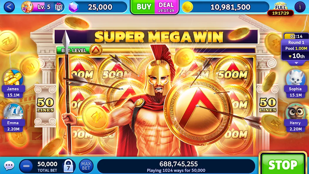 Jackpot Madness Slots Casino [MOD: безлимитные монеты и джекпоты] последняя версия — скриншот 2