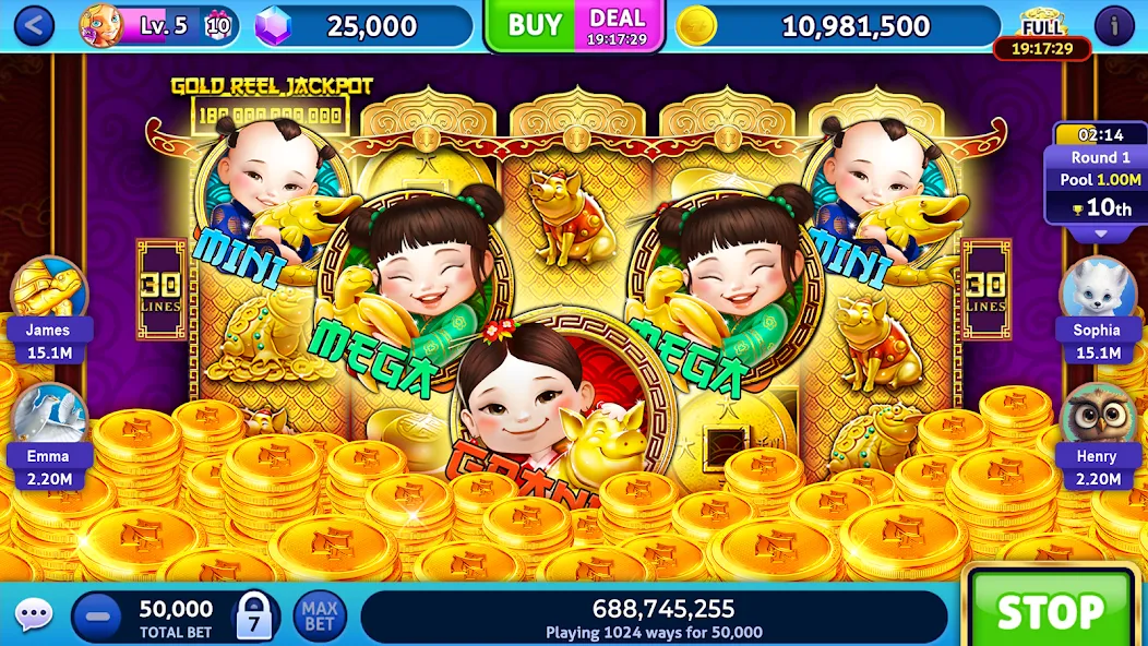 Jackpot Madness Slots Casino [MOD: безлимитные монеты и джекпоты] последняя версия — скриншот 3