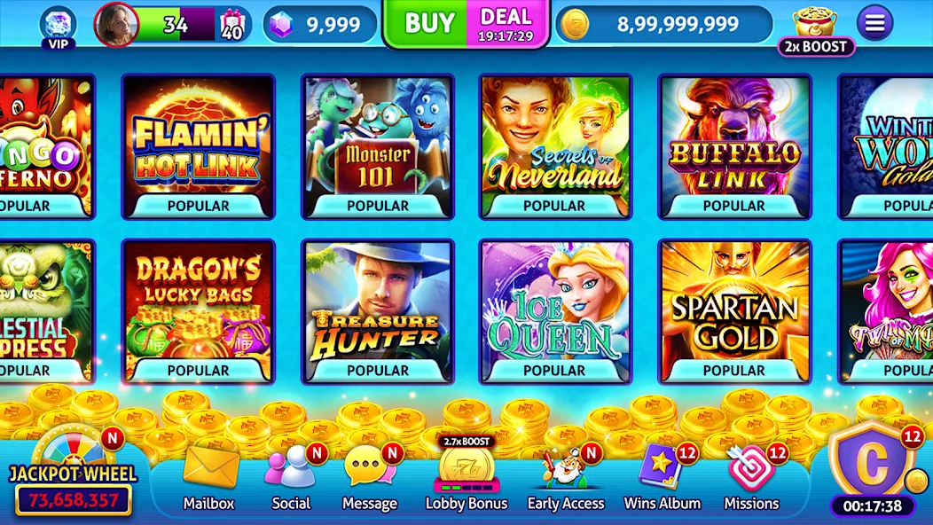 Jackpot Madness Slots Casino [MOD: безлимитные монеты и джекпоты] последняя версия — скриншот 5