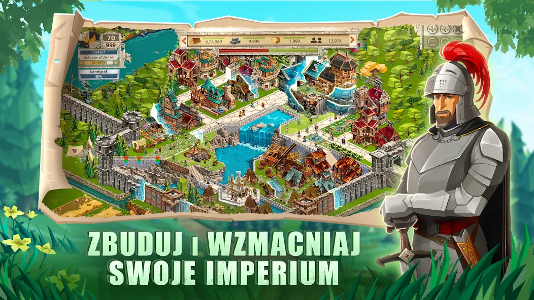 Скачать Empire: Four Kingdoms (PL] [MOD: безлимитные ресурсы и ускоренное строительство] на телефон — скриншот 4
