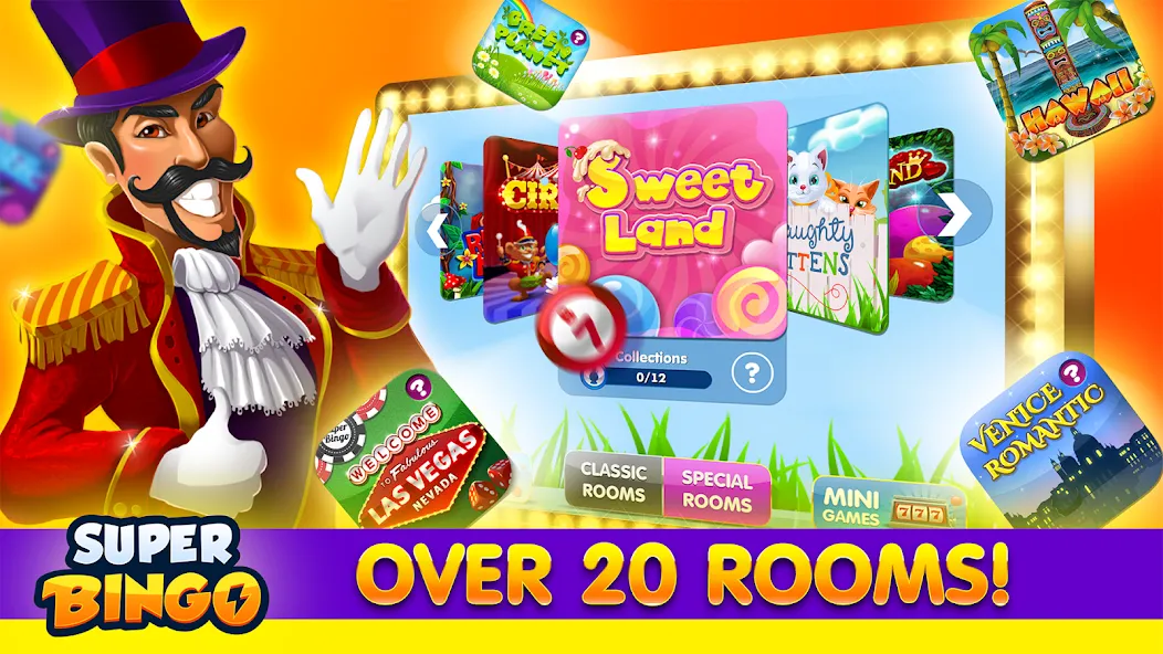 Скачать Super Bingo HD - Bingo Games [MOD: без рекламы и бесконечные билеты] — скриншот 3