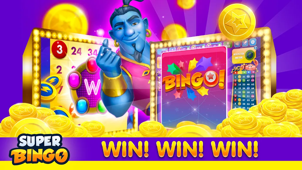 Скачать Super Bingo HD - Bingo Games [MOD: без рекламы и бесконечные билеты] — скриншот 5