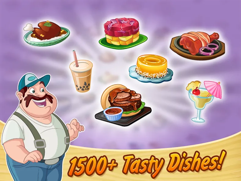 Kitchen Scramble: Cooking Game [MOD: безлимитные монеты и все рецепты] на Андроид — скриншот 4