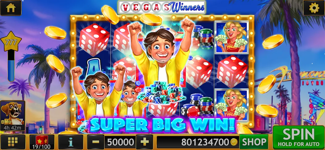 Slots of Luck: Vegas Casino [MOD: безлимитные монеты и бонусы] на Андроид — скриншот 2