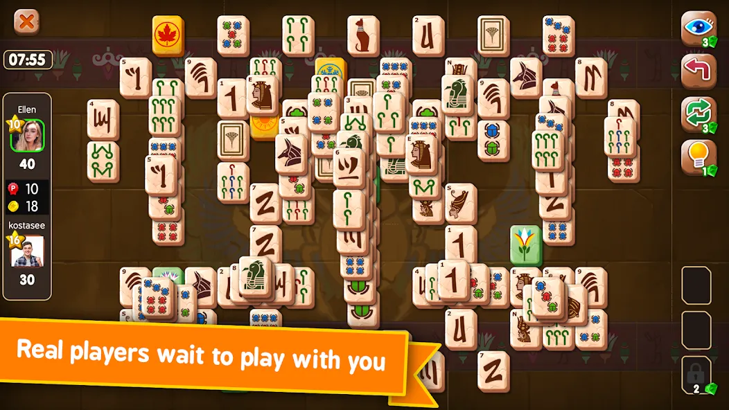 Скачать Mahjong Duels [MOD: безлимитные монеты и все уровни] — скриншот 3
