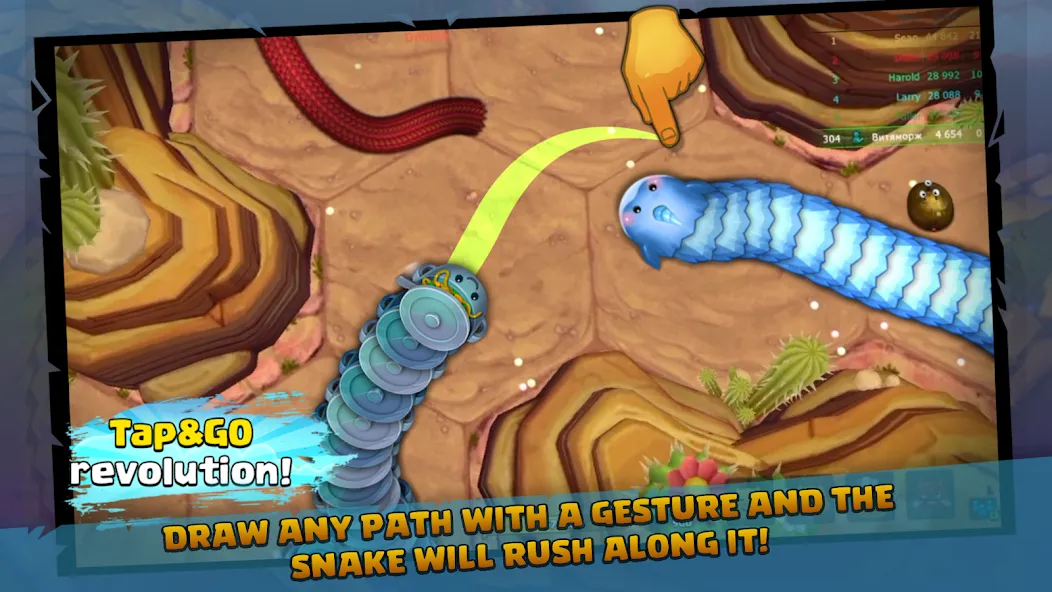 Little Big Snake [MOD: безлимитные монеты и ускорение] последняя версия — скриншот 2