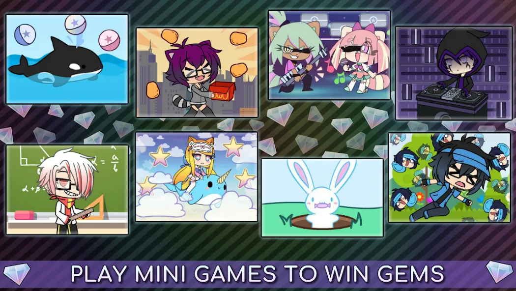 Скачать Gacha Life [MOD: безлимитные деньги и все персонажи] на телефон — скриншот 4