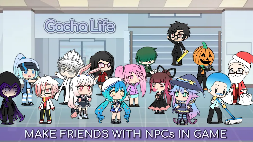 Скачать Gacha Life [MOD: безлимитные деньги и все персонажи] на телефон — скриншот 5