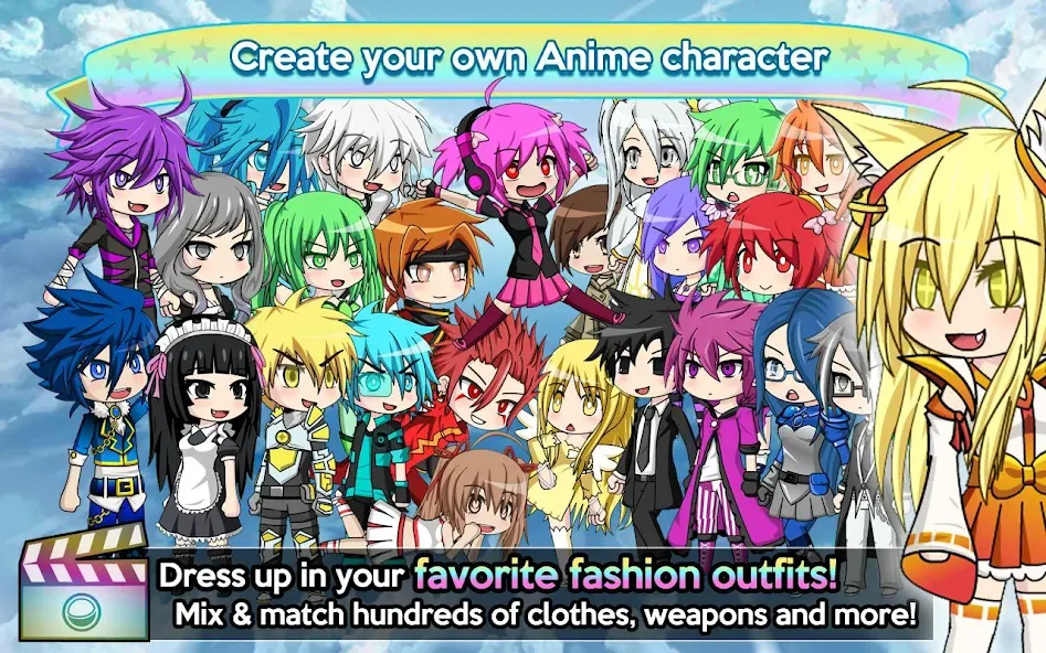 Скачать Gacha Studio (Anime Dress Up] [MOD: разблокированы все наряды и аксессуары] — скриншот 2