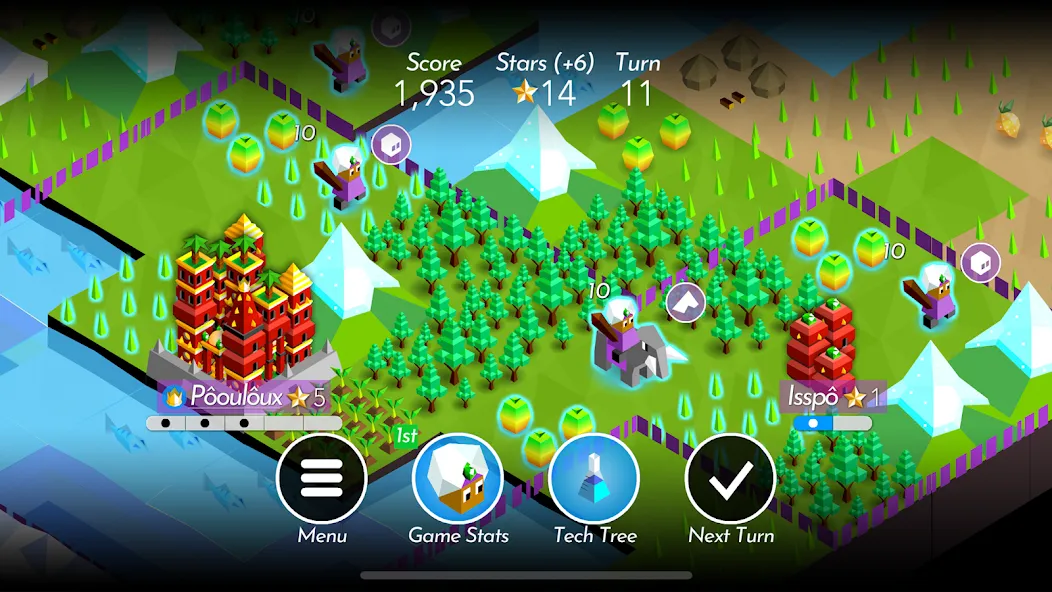 The Battle of Polytopia [MOD: безлимитные ресурсы и открыты все племена] (Бесплатно / APK) — скриншот 5