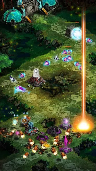 Скачать Ancient Planet Tower Defense [MOD: безлимитные ресурсы и открыты все уровни] на телефон — скриншот 3