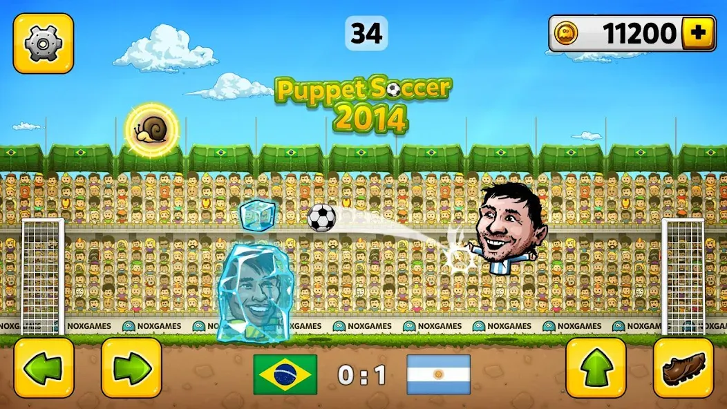 Скачать взлом Puppet Soccer - Football [MOD: безлимитные монеты и открытые команды] — скриншот 1