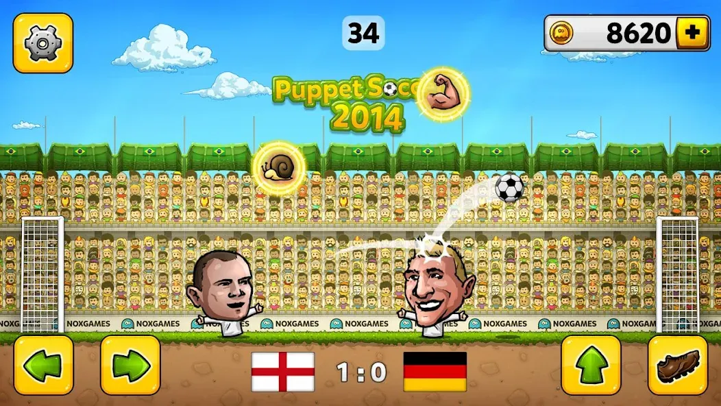 Скачать взлом Puppet Soccer - Football [MOD: безлимитные монеты и открытые команды] — скриншот 2