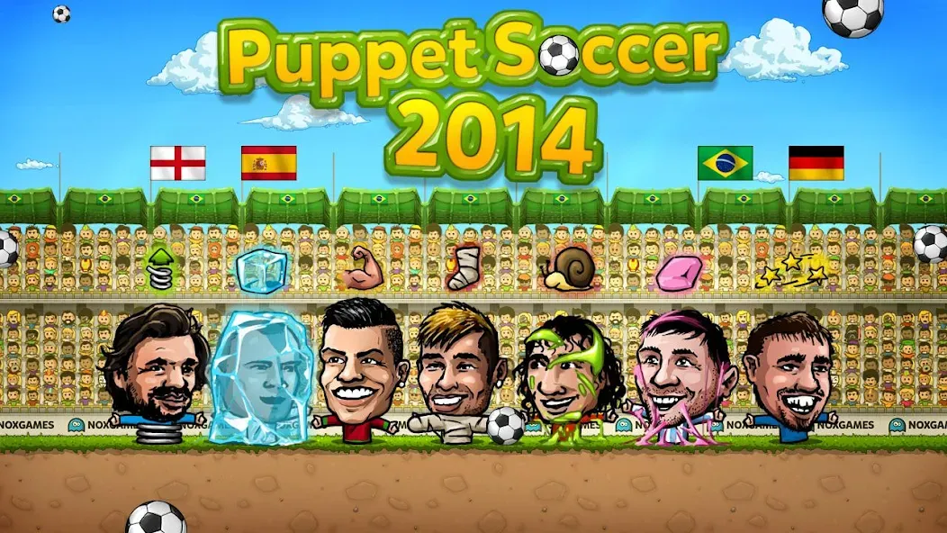 Скачать взлом Puppet Soccer - Football [MOD: безлимитные монеты и открытые команды] — скриншот 4