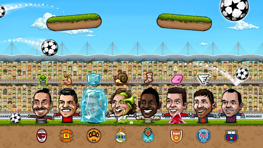 Взломанная Puppet Soccer: Champs League [MOD: безлимитные деньги и алмазы] на Андроид — скриншот 3