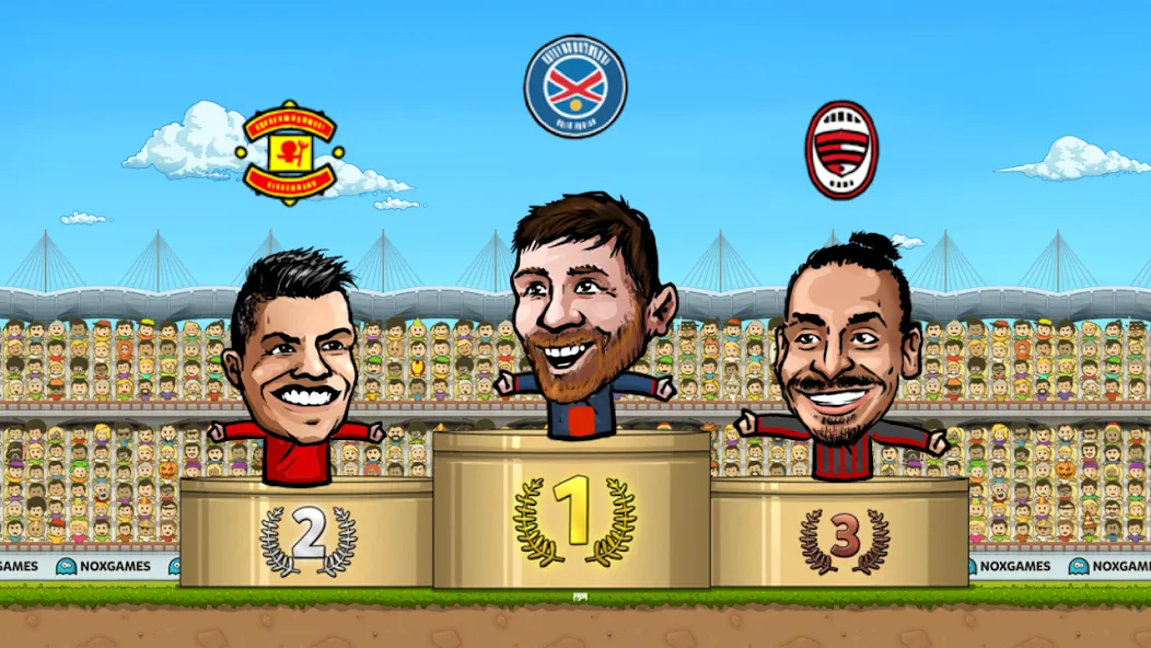 Взломанная Puppet Soccer: Champs League [MOD: безлимитные деньги и алмазы] на Андроид — скриншот 4