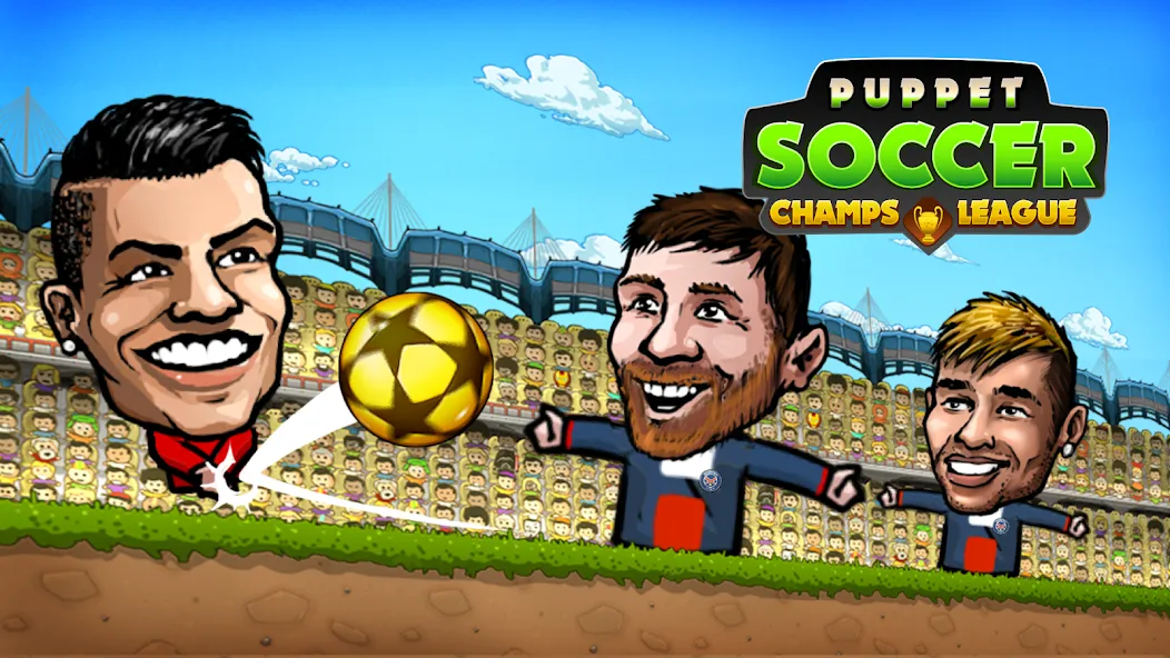 Взломанная Puppet Soccer: Champs League [MOD: безлимитные деньги и алмазы] на Андроид — скриншот 5