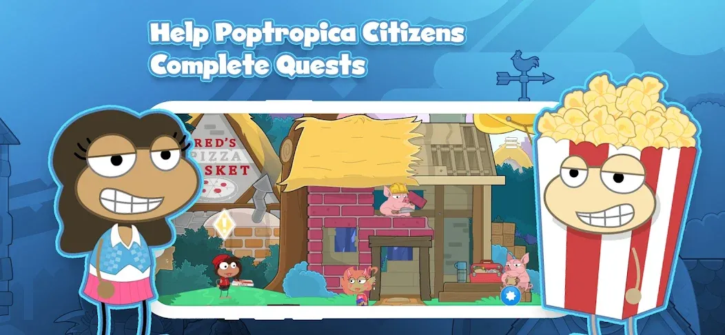 Poptropica: Fun Kids Adventure [MOD: без рекламы и много монет] (Бесплатно / APK) — скриншот 3