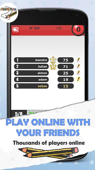 Pinturillo 2 - Draw and guess [MOD: бесконечные подсказки и монеты] — Скачать бесплатно (APK) — скриншот 2