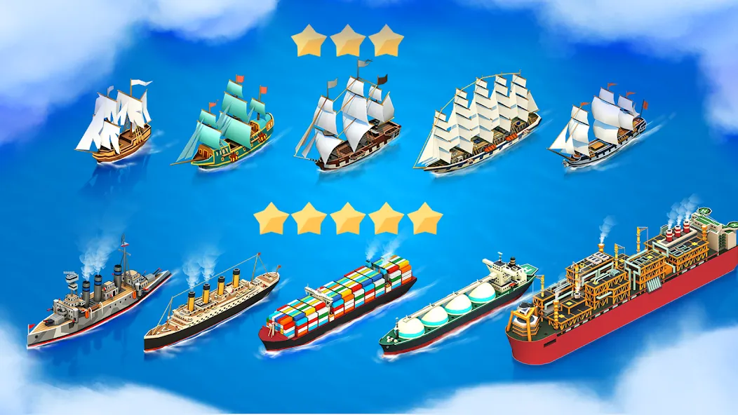 Скачать Sea Port: Cargo Boat Tycoon [MOD: безлимитные деньги и ресурсы] — скриншот 4