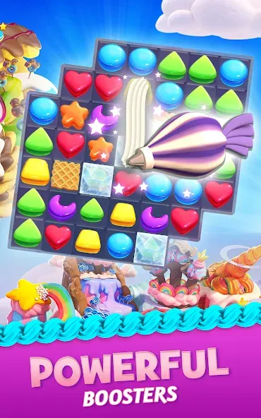 Cookie Jam Blast™ Match 3 Game [MOD: безлимитные жизни и усилители] (Бесплатно / APK) — скриншот 3