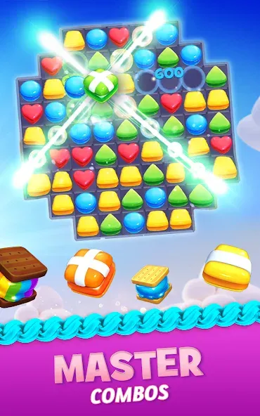 Cookie Jam Blast™ Match 3 Game [MOD: безлимитные жизни и усилители] (Бесплатно / APK) — скриншот 5