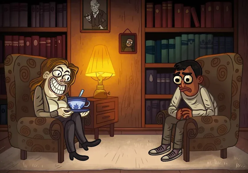 Troll Face Quest: Horror [MOD: безлимитные подсказки и открыты все уровни] последняя версия — скриншот 5
