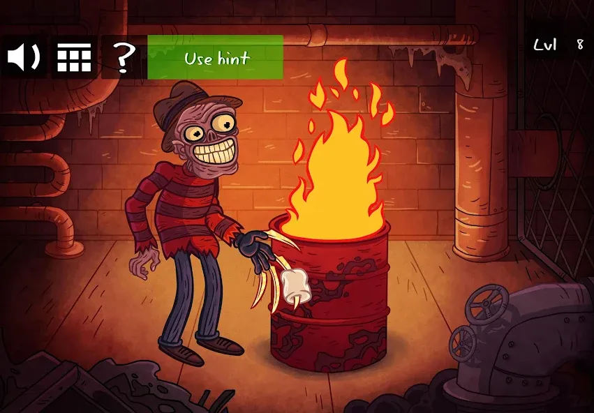 Скачать Troll Face Quest: Horror 2 [MOD: безлимитные подсказки и открыты все уровни] на телефон — скриншот 2