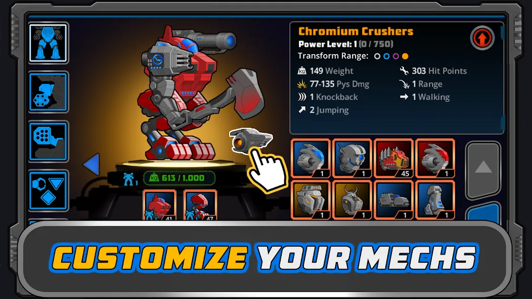 Super Mechs [MOD: безлимитные деньги и мощные роботы] — Скачать бесплатно (APK) — скриншот 3