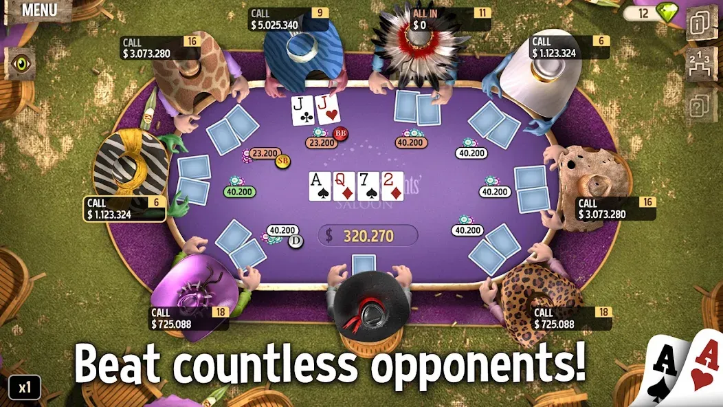Governor of Poker 2 - Offline [MOD: безлимитные деньги и все турниры] (Бесплатно / APK) — скриншот 4